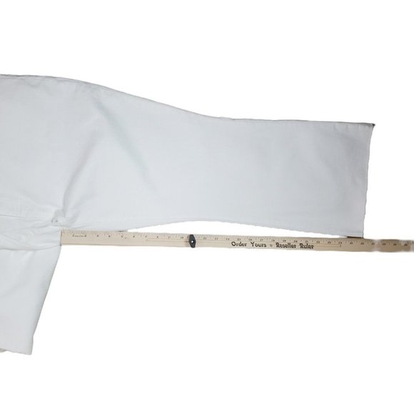 MADEWELL Cali Demi-Boot Raw Hem Jeans Womens Plus Size 36 White Stretch - Picture 11 of 11